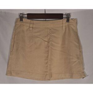 Free People Womens Can't Blame Me Linen Mini Skirt‎ Size 8